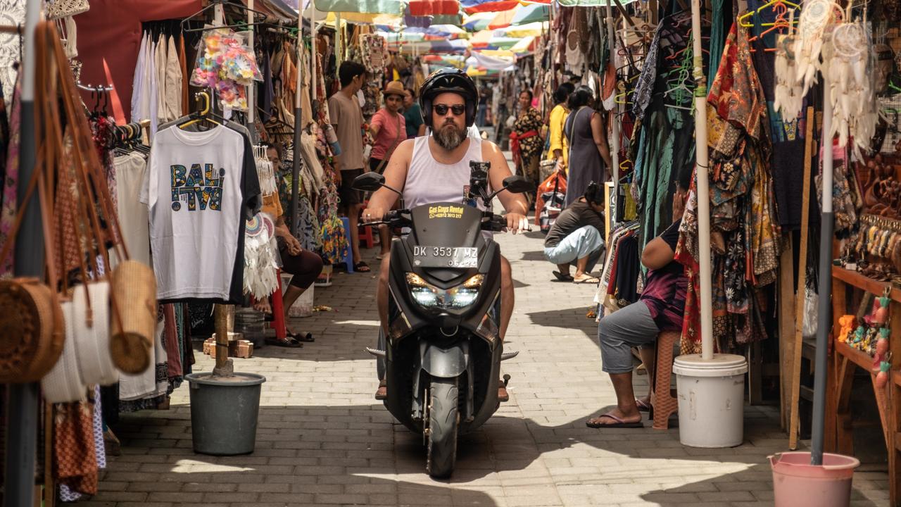 Bali’s Governor wants to ban tourists from riding motorcycles. Picture: Agung Parameswara/Getty Images