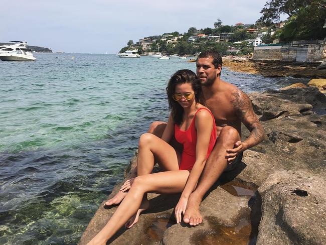 Jesinta and husband Buddy Franklin. Picture: Instagram