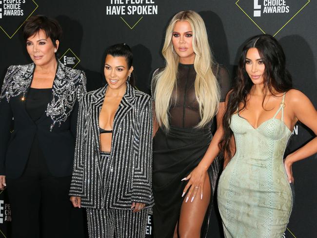 They’re done. Kris Jenner, Kourtney Kardashian, Khloe Kardashian and Kim Kardashian at the E! People's Choice Awards in 2019. Picture: AFP