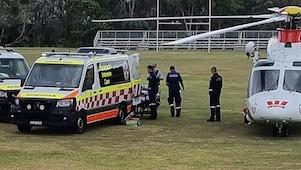 A 33-year-old man has been flown to hospital suffering severe burns to his face and hands after a fire broke out in a Bogangar home in the Tweed Shire about 5.30am on September 22 2023