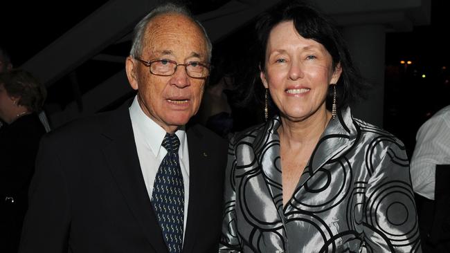 Denise Glasgow photographed with former Pimlico High principal Les Winkle at the school’s 50 year Anniversary Reunion dinner in 2009.