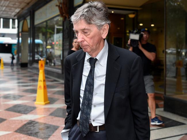 Michael Croke leaves the Downing Centre Local Court in Sydney in 2020. Picture: AAP Image/Bianca De Marchi