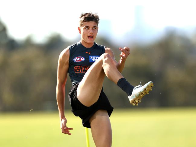 Wade Derksen was on fire for the GWS Giants. Photo: Phil Hillyard