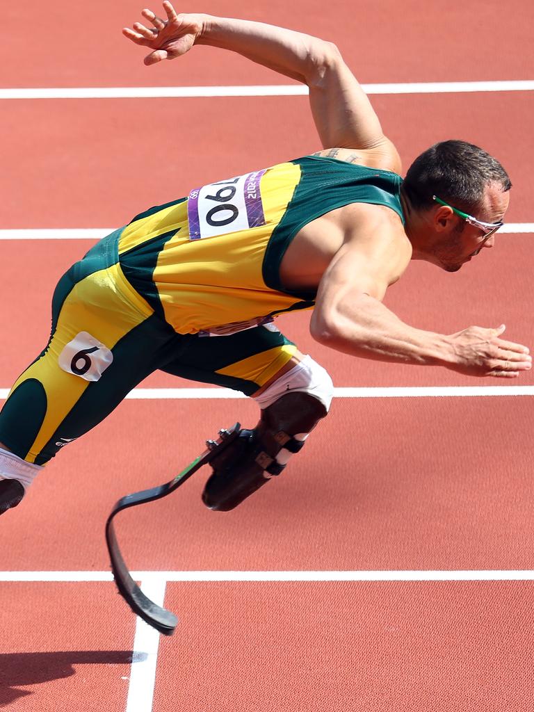 Pistorius during the 2012 London Olympics. Picture: Paul Gilham/Getty Images