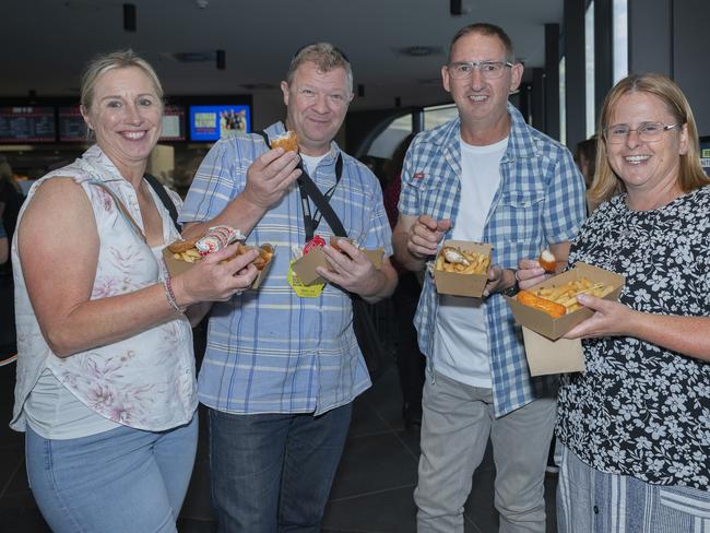 Roxette in Concert 2025 - Tracy Pursell, Adrian Pursell,Stephen Price and Kylie Price at MyState Bank Arena. Picture: Caroline Tan