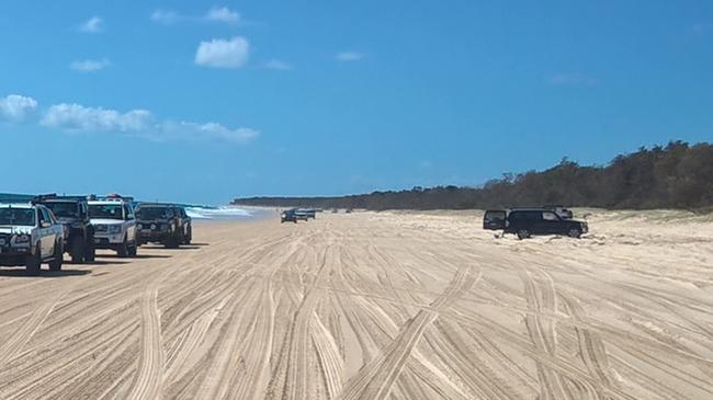 Ocean Beach on Bribie Island is a popular spot for beach driving. File picture