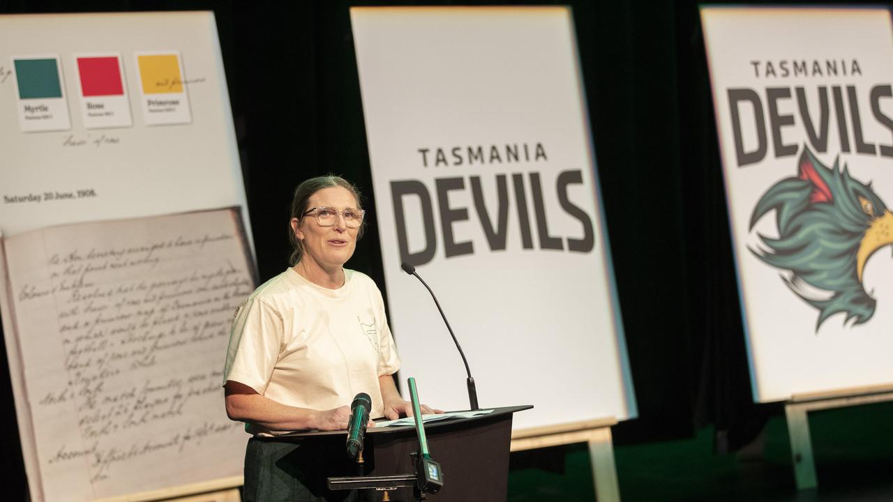 TFC Executive Director Kath McCann during the Tasmanian AFL Club Launch at Hobart. Picture: Chris Kidd