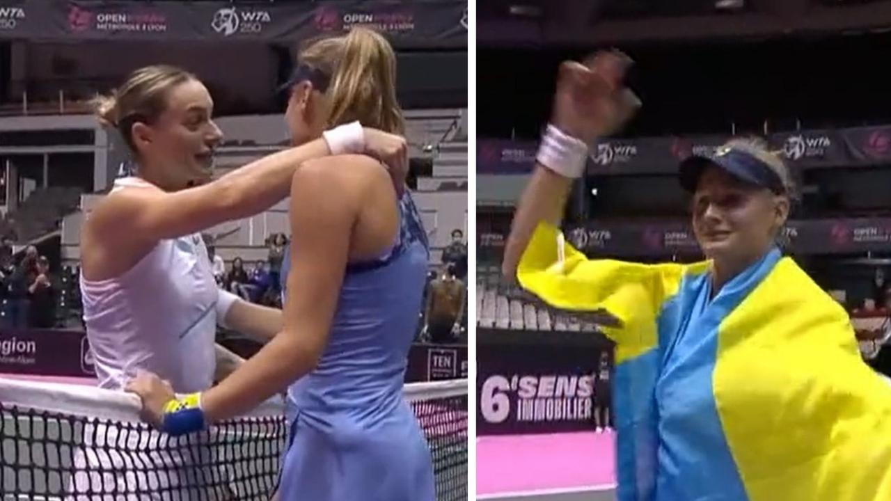 Ana Bogdan reveals secret Ukraine dress message after classy moment with Dayana Yastremska Tennis 2022, Lyon Open