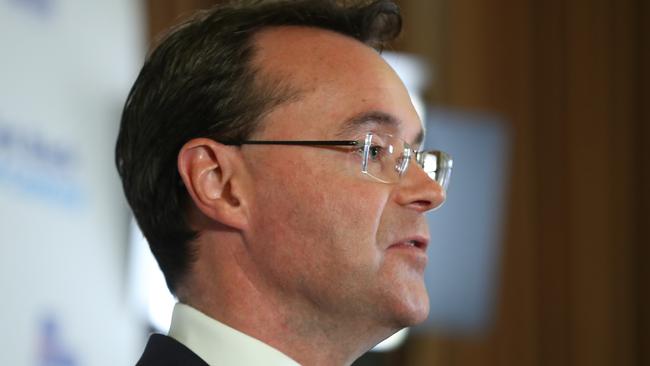 Victorian Opposition leader Michael O'Brien has referred four senior public servants to the Victoria’s corruption watchdog after they signed off on the Andrews government’s taxpayer-funded advertising campaign. Picture: David Crosling/AAP