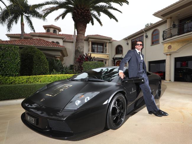 Travers Beynon, AKA The Candyman, at his Hope Island home. Picture Glenn Hampson