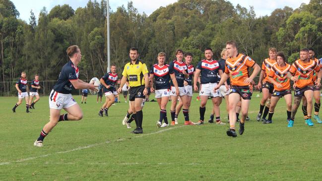 Erina Eagles centre Finn Douch scored a try and kicked four goals in the win. Photo: Alex Pichaloff.