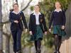 L-r Sophie Orgill, 17, yr 12, Erin Ellis, 13, yr 7 and Isabella Osborn, 13, yr 8.
Research showing girls from single-sex schools are more mentally tough than boys and girls at co-ed schools. Picture: Jason Edwards