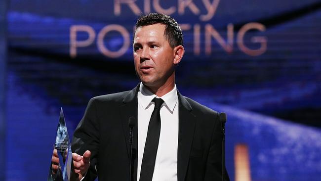 Ricky Ponting was inducted into the Australian Cricket Hall of Fame on Monday.