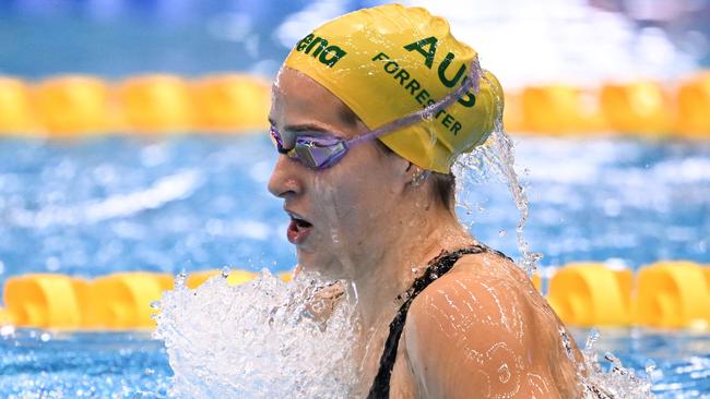 Australia's Jenna Forrester has pulled out of the World Championships in Doha to concentrate on he Olympic preparation. Picture: Manan VATSYAYANA / AFP