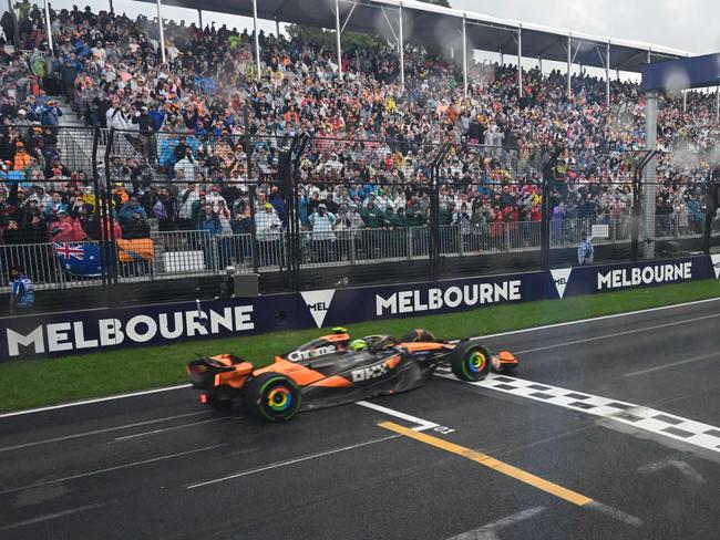 Crowds pack the stands at the 2025 Australian Grand Prix. Picture: AFP