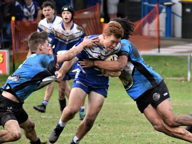 Hayden Ensbey playing for North Coast Bulldogs in 2019.