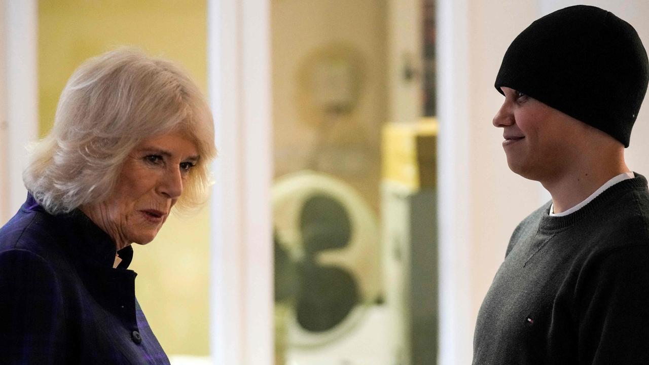 Britain's Camilla, Duchess of Cornwall visits the Thames Valley Partnership charity on February 10. Picture: Matt Dunham / AFP