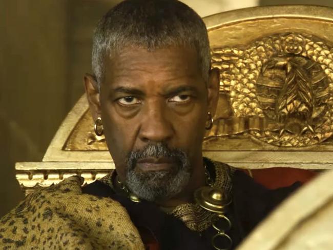 Denzel Washington as Macrinus in Gladiator II. Picture: Paramount Pictures