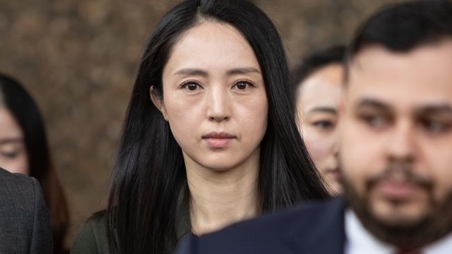 Chinese actor and Gao’s wife Xuan Dong at a previous hearing. Picture: Julian Andrews