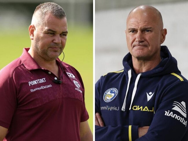 Anthony Seibold and Brad Arthur. Photos: Getty Images