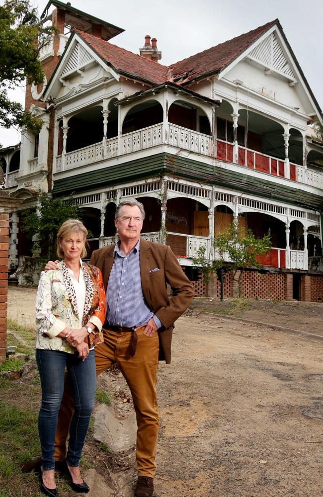 Steve and Jane Wilson outside Lamb House last year. Picture: Steve Pohlner