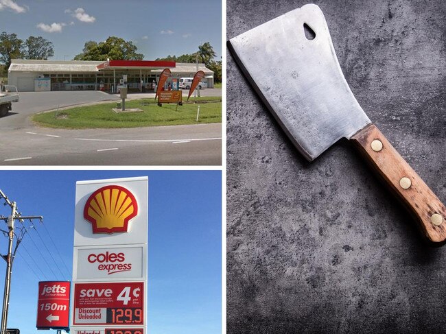 Ciggies, cash stolen: Mum armed with meat cleaver robs service stations