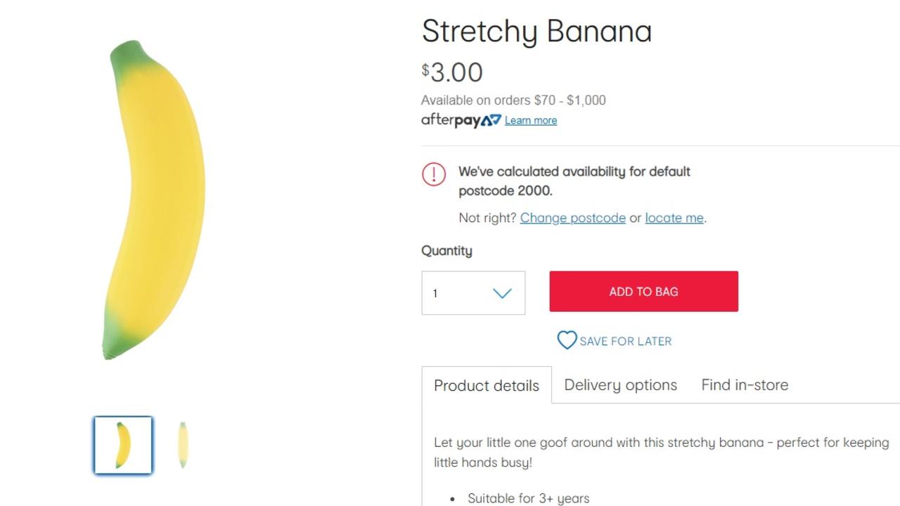 Banana store toy kmart