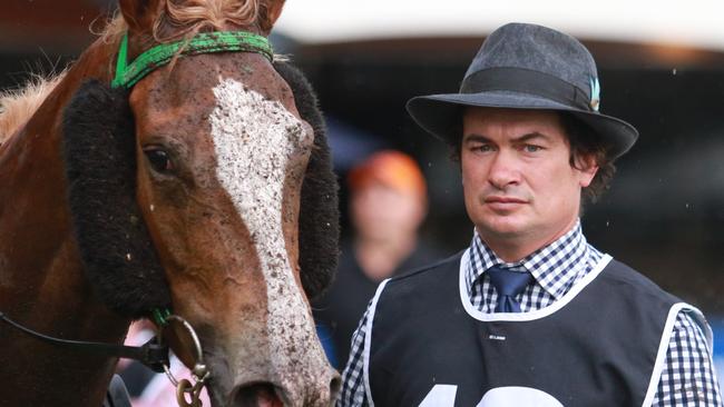 Trainer John Ramsey (pictured) steps Velvet Lady up to what looks an ideal distance at Beaumont on Tuesday. Picture: Grant Guy