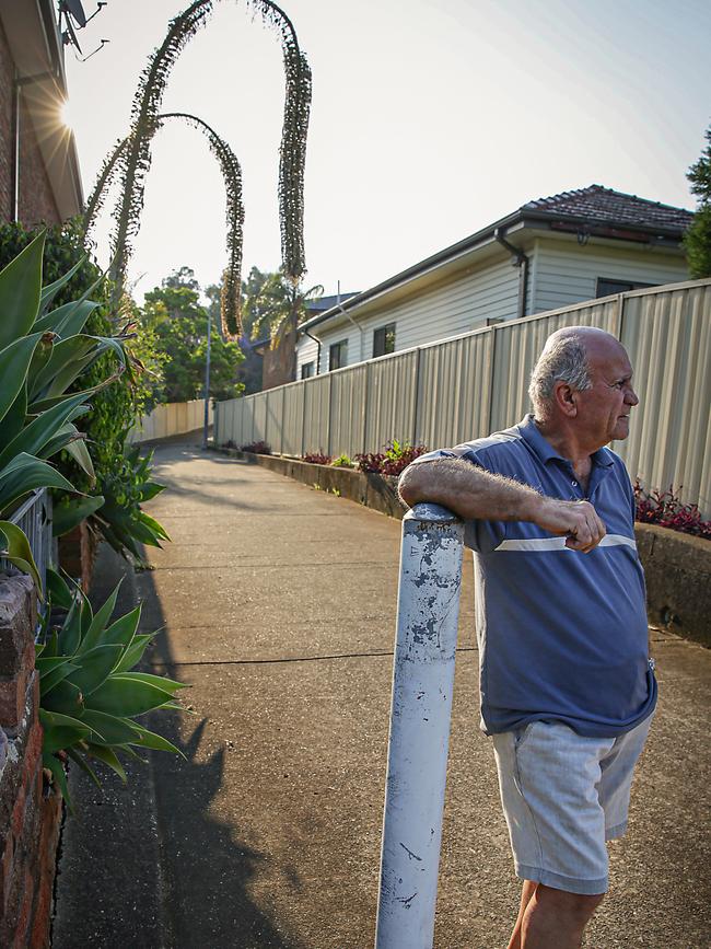 George Sattout is no fan of living next to the lane. Picture: Carmela Roche