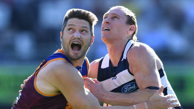 Stefan Martin and Oscar McInerney will share ruck duties for Brisbane Lions during finals/.