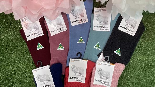 Humphrey Law, Australian made merino wool socks available from Gleesons Mercury