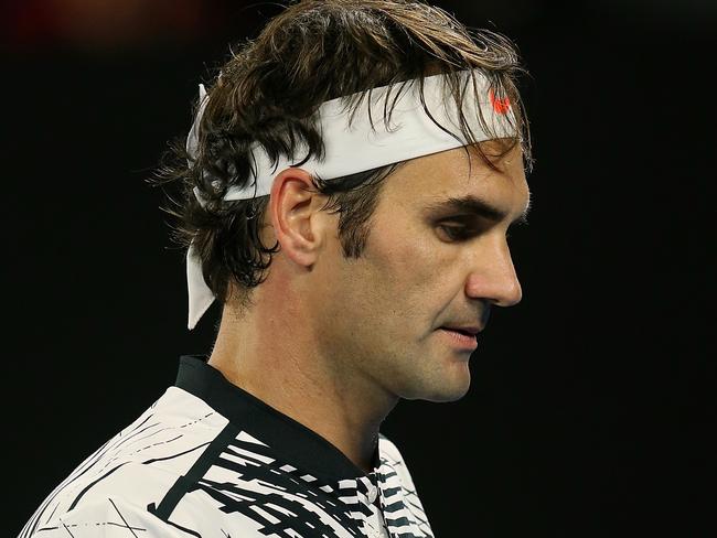 Australian Open winner Roger Federer. Picture: Wayne Ludbey