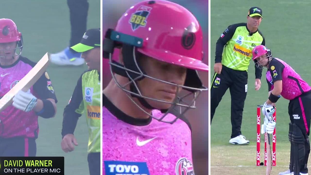 Bbl 2024 Sydney Smash Sixers Vs Thunder Steve Smith Out For Duck After David Warner Sledge 