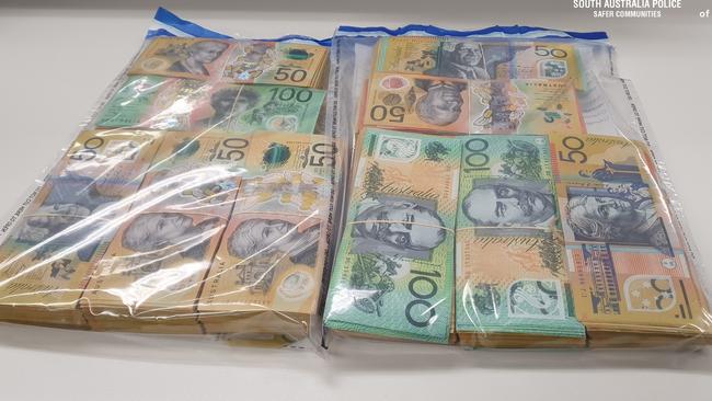 Members of Nomads outlaw motorcycle gang were arrested and charged after the raids. Pictures: SA Police