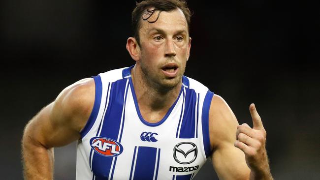 Flattered by the Cat’s interest, Goldstein couldn’t leave the Roos. Picture: AFL Photos/Getty Images