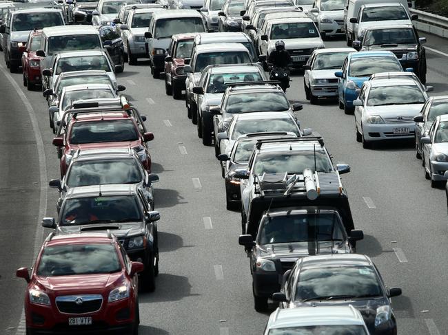 Traffic on the M1 for easter weekend