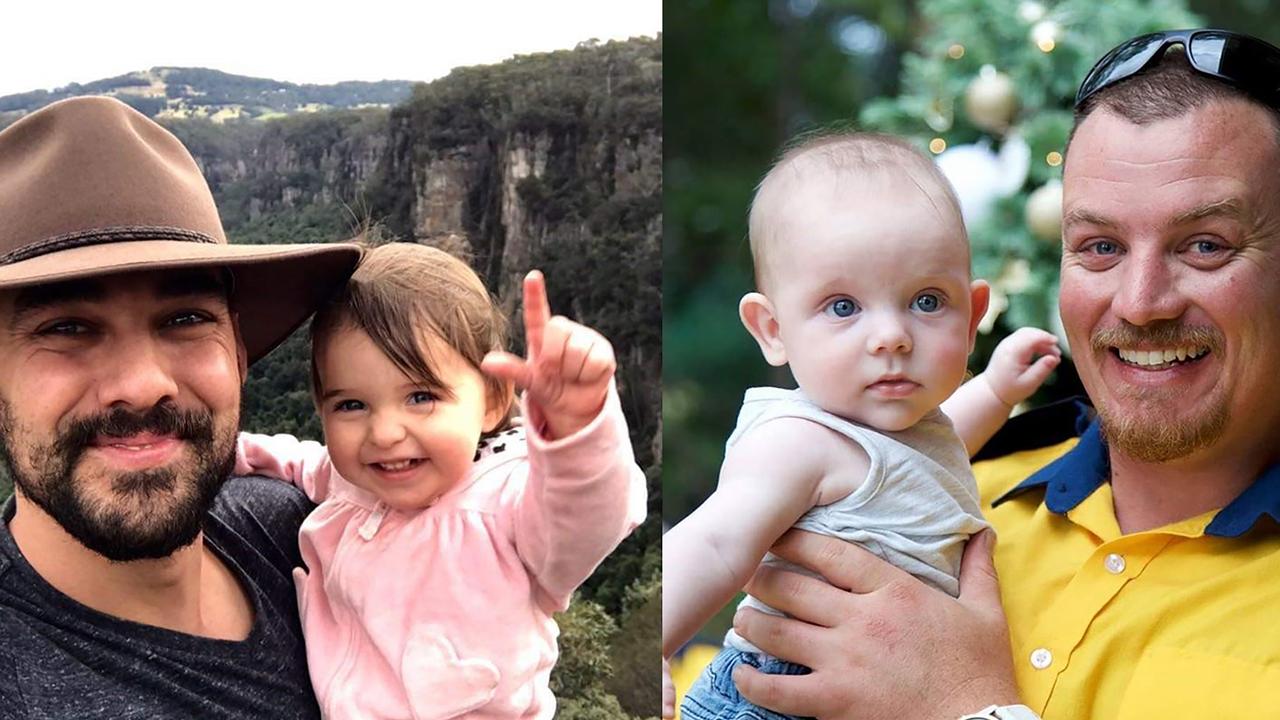 Andrew O'Dwyer (left) and Geoffrey Keaton (right) were tragically killed near the Green Wattle fireground, near Buxton in southwestern Sydney, on Thursday.