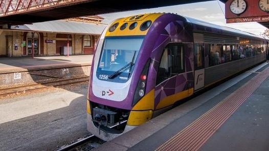 A person has been struck by a train at Kangaroo Flat, impacting services on the Bendigo V/Line service. File photo.