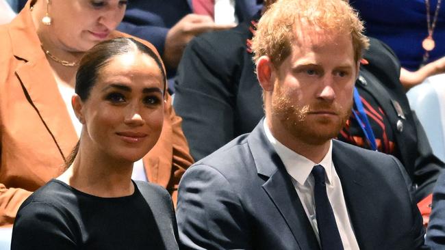 The Sussexes were ‘financially compensated’ after being forced to give back the keys. Picture: Timothy A Clary/AFP