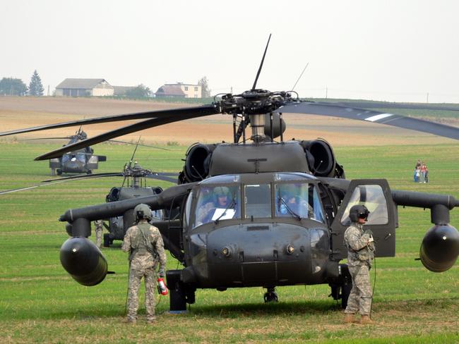 Lost US Army helicopters ‘drop in’ on unsuspecting Polish town of Gruta ...