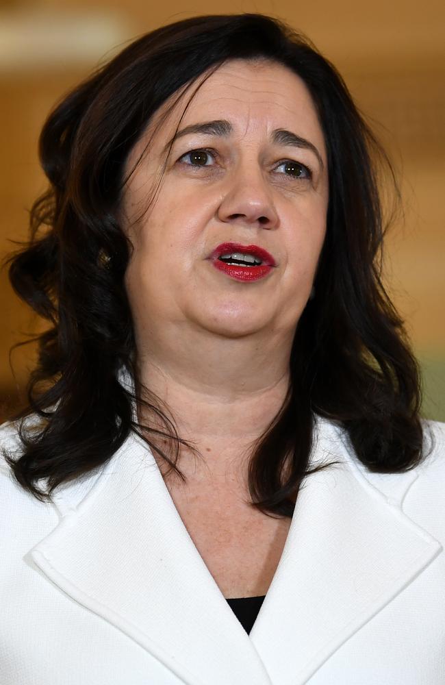 Queensland Premier Annastacia Palaszczuk during a press conference in Brisbane. Picture: NCA NewWire / Dan Peled