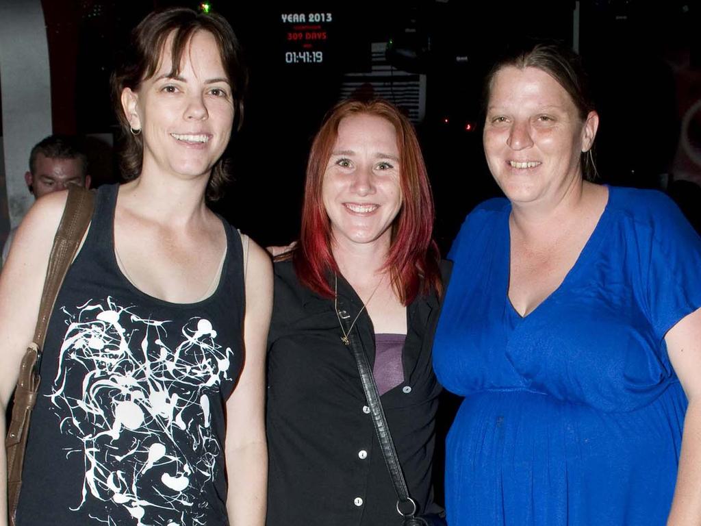 <p>Debbie Brown, Michelle Trapp, Melissa Brown at Code Nightclub, Mackay. Picture: Daryl Wright.</p>