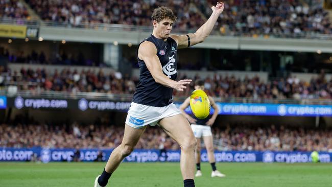 Charlie Curnow was unable to have big impact in the preliminary final. Picture: Getty Images