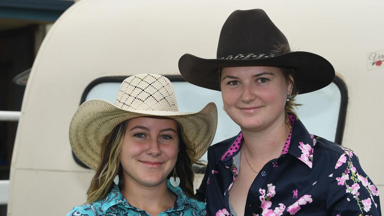 Gympie Bull n Bronc - Jayda Robertson and Harriet Stansfield. Picture: Shane Zahner