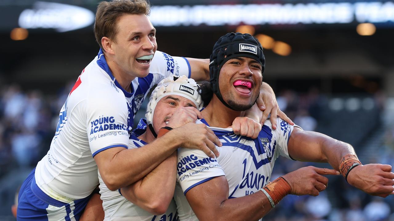 Stephen Crichton had never captained a side before this season, but he’s emerged as one of the best leaders in rugby league. Picture: Mark Kolbe/Getty Images