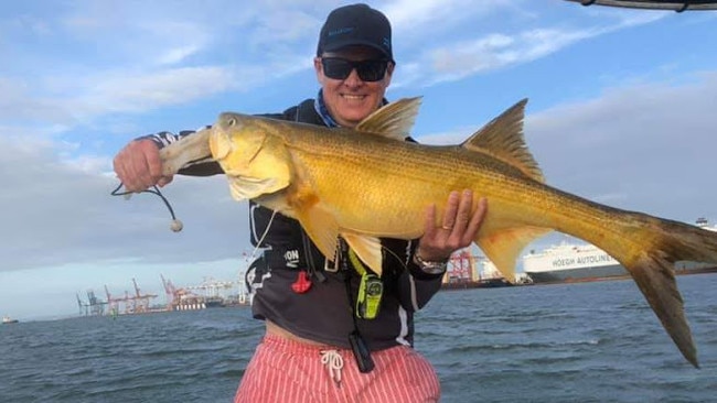 Monster threadfin from the mouth of the Brisbane River. Picture: Doctor Russel