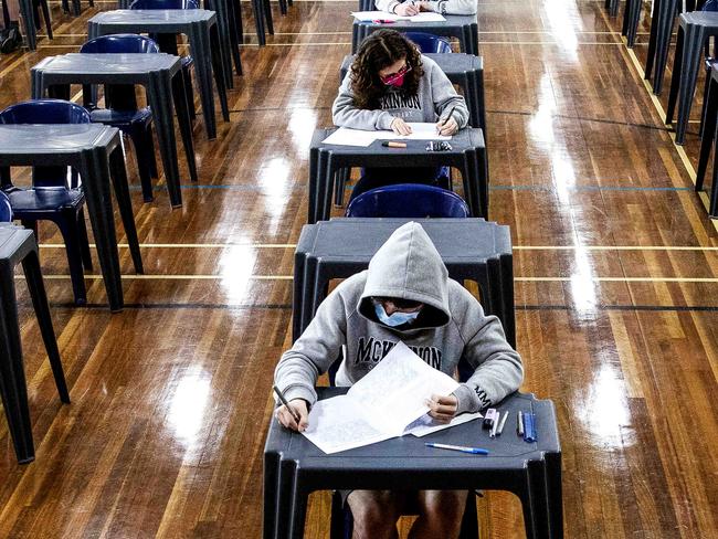 VCE Will Sit Exams at School, McKinnon Secondary College. Picture- Nicole Cleary