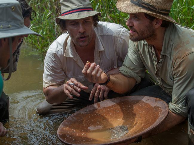 De Guzman (played by Edgar Ramirez) and Federhof (McConaughey) fooled the world with their gold salting technique.