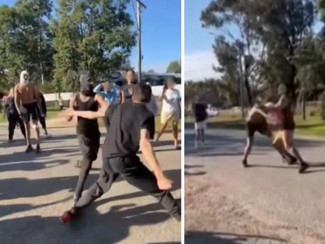 Footage of a street brawl in the border town of Boggabilla made rounds on social media in August. Photo: Facebook.