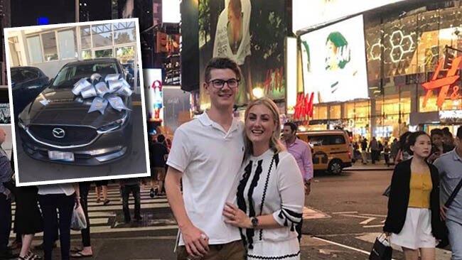 Dylan and Tayler Thomas are honeymooning in US.